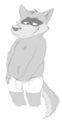 Barker in undies by Wolfie
