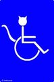 Furry Accessible Restroom Sign by otakuman