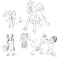 tanukis and bunnys