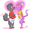 Fox and Cat smooches