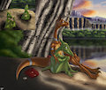 Dusk of the first night by Daneasaur