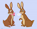 Two Chocolate Bunnies! by FoxyNeo