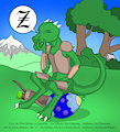 Kobold in Repose In Sprintime by JeremyMikales