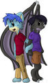 Thanatos and Azzy, colored! by Thanatos