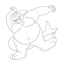 Goofy Puffy Whale Shark Sketch