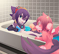 Mako Bathtime by ern