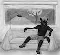 Lounging Wolf