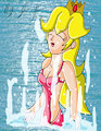peach swiming