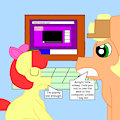 Apple Bloom Caught Web Browsing (Redrawn)