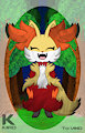 Delphox ( Commission ) by Kiiro95