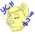 YCH headshot pacifier by AlexFolf