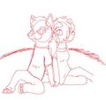 Anthro sketch by xValentineWolf