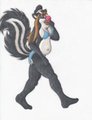 Random Skunkie Girl by terrancejones