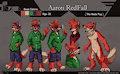 Aaron Redfall ref sheet (CM) by Hirousan
