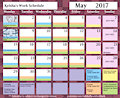 Calendar for May 2017 by AnkhsPawAfterDark
