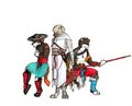 The Three Warriors by Nikolai-Slovackskavitch