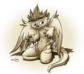 Scribbles the Otter Gryphon by trezhurisland