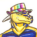 Vancoufur2017: Rainbow Fedora by MrD66