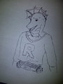Work Doodle: Robbie the Rocket Grunt by dresil