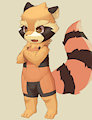 rocket raccoon試畫 by MokiKun