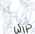 WIP_WereSonic+Chip by ChaoNya239