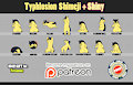 Typhlosion & Shiny Shimeji +FREE+ by BlackCachomon