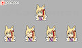 Tamamo - Standing [WIP shimeji][animated] by BlackCachomon