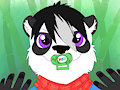 happy baby panda