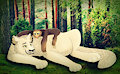 Panther and Sloth [ Gift Art ] by xBlueAshes