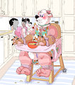 Teaching the plushie by Loupy