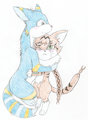 IidoTheFox request - Iido hugs Meicoomon