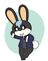 Animal Crossing J'hon with profile card