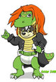 Diapered Rock Stars: Hysi as Herra Hevisaurus by Friar