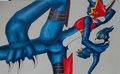 flamedramon and veemon♥ by tmdduq6918
