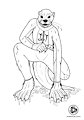 Billy Otter / inked / commission by lutra1975