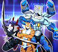 new guardian digimon! Shutmon and Oujamon!