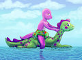 Zoran and Nessie by SquishyZoran
