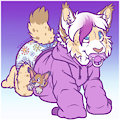 [Commission] Hoodie and Little Friend by LilAllan