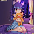 Speed Paint - Luminaure with a RAWRbear plush! by lumineko