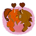 Gift Art"A Birthday Kiss" (Art by dappertea) by DHX2KArtz