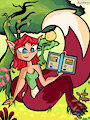 (Spyro the Dragon) Reading in Summer Forest