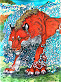 red tiger by HowlingWind