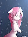 Lawy in rain
