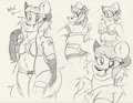 Fedor Genderbend Sketch Page
