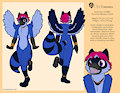 Adoptable Auction: Bluejay Raccoon Hybrid
