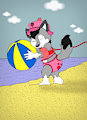 At the beach
