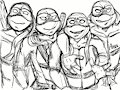 Turtle Crowd by AstroBlacke