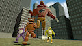 running from giant, muscled foxy! by foxybuffedup