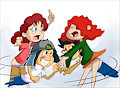 George and the Red Girl(s)