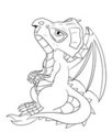 Chibi Dragon Line art Commission
